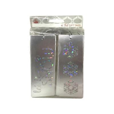 Edg Silver Foil Gift Tags