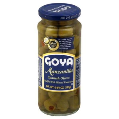 Goya Manzanilla Spanish Olives Stuffed with Minced Pimientos