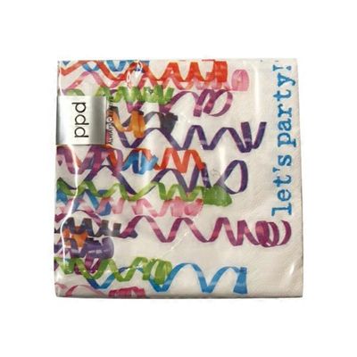 Paperproducts Design Let's Party Beverae Napkins