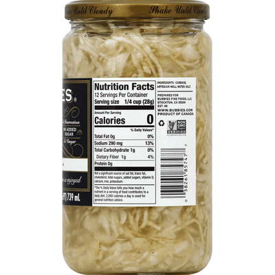 Bubbies Sauerkraut