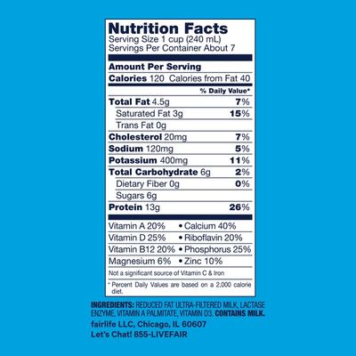 Fairlife 2% Reduced Fat Ultrafiltered Milk, Lactose Free