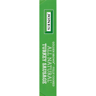 Jones Dairy Farm Golden Brown All Natural Fully Cooked Turkey Sausage
