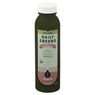 Daily Greens Vegetable and Fruit Juice, Organic, Renew