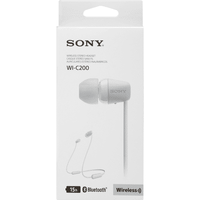 Sony Stereo Headset Wireless White Wi C0 1 Each Delivery Or Pickup Near Me Instacart