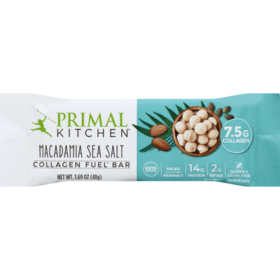 Primal Kitchen Collagen Fuel Bar Macadamia Sea Salt 1 69 Oz Instacart