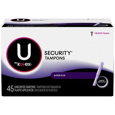 U by Kotex Security Tampons, Super Plus Absorbency, Unscented