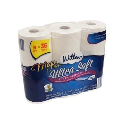 Willow Mega Roll Ultra Soft Bath Tissue