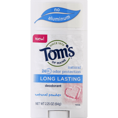Tom's of Maine Deodorant, Long Lasting, Natural Powder