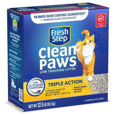 Fresh Step Clean Paws Triple Action Scented Litter, Clumping Cat Litter