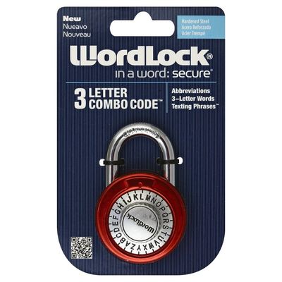 Word Lock Lock, 3 Letter Combo Code