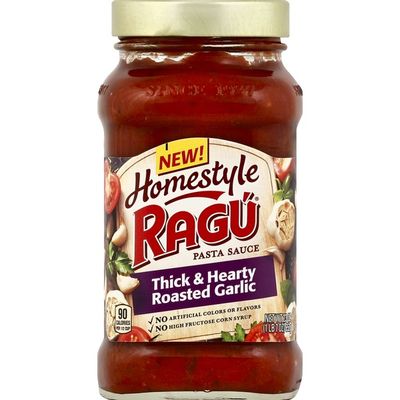 Ragu Homestyle Pasta Sauce Thick & Hearty Roasted Garlic
