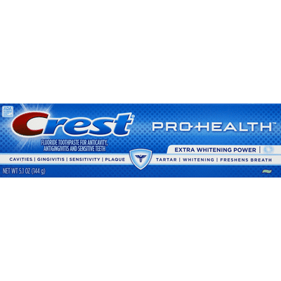 Crest Toothpaste, Fluoride, Extra Whitening Power