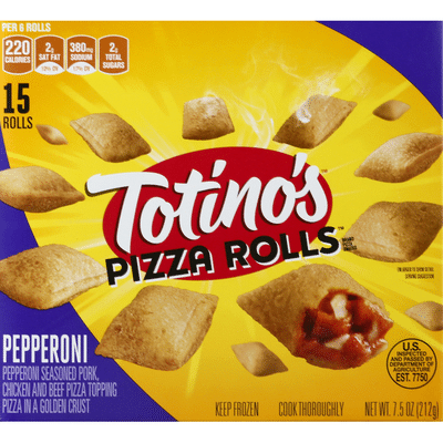 Totino S Pizza Rolls Pepperoni 15 Each Instacart
