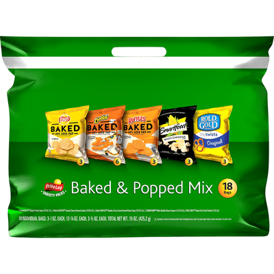 Frito Lay's Baked & Popped Mix Snacks