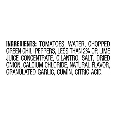 Ro-Tel Mexican Lime And Cilantro Diced Tomatoes