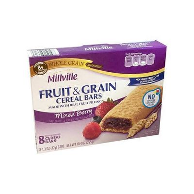 Millville Mixed Berry Fruit & Grain Cereal Bars