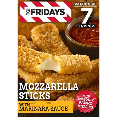 Tgif Mozzarella Sticks Value Size Frozen Snacks with Marinara Sauce