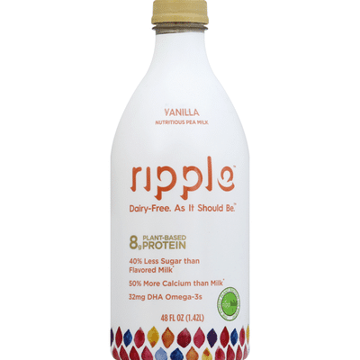 Ripple Plant-Based Milk, Nutritious, Vanilla