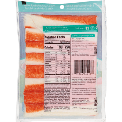 TransOcean Imitation Crab, Crab Classic, Leg Style