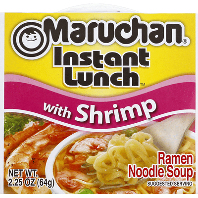 Maruchan Instant Lunch with Shrimp Ramen Noodle Soup