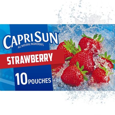 Capri Sun Strawberry Naturally Flavored Juice Drink Blend