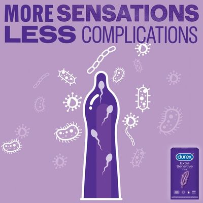 Durex® Extra Sensitive Lubricated Ultra Thin Premium Condoms