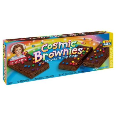 Little Debbie Brownies, Cosmic, with Chocolate Chip Candy, Big Pack