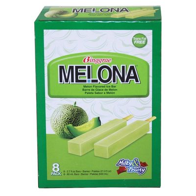 Melona Dessert Bars, Frozen Dairy, Honeydew Melon