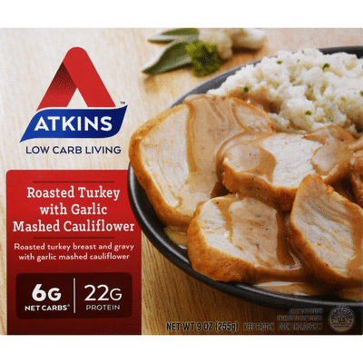 Atkins Roasted Turkey with Garlic Mashed Cauliflower