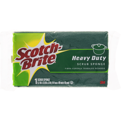 Scotch-Brite Scrub Sponge, Large Heavy Duty