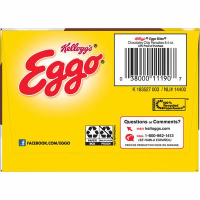 Eggo Mini Frozen Pancakes, Frozen Breakfast, All Day Kids Snacks, Chocolatey Chip