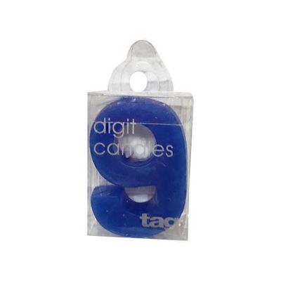 Tag Number 9 Digit Party Candle