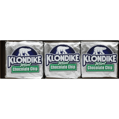 Klondike Frozen Dairy Dessert Bars Mint Chocolate Chip