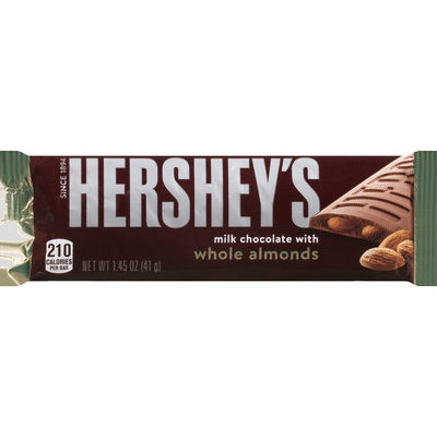 Hershey's Milk Chocolate, with Whole Almonds (1.45 oz) - Instacart