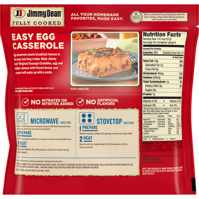 Jimmy Dean Fully Cooked Original Sausage Crumbles