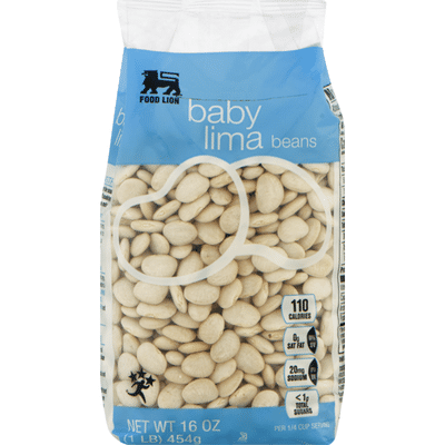 Food Lion Beans, Baby Lima, Bag