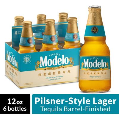 Modelo Reserva Tequila Barrel Mexican Lager Beer Bottles (12 oz ...
