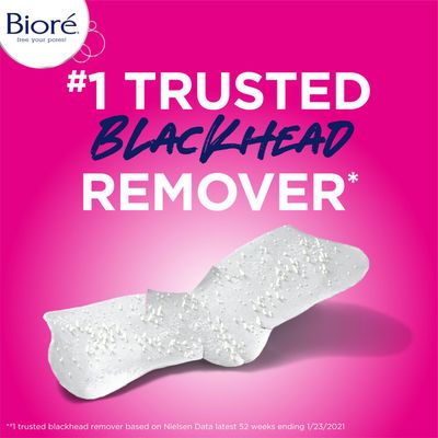 Bioré Pore Strips Nose+Face, 7 Nose + 7 Face Strips, Blackhead Remover Strips, , Oil-Free