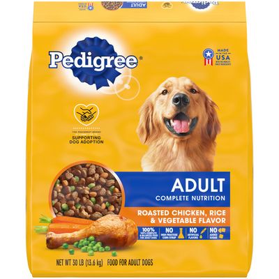 Pedigree Complete Nutrition Adult Dry Dog Food Roasted Chicken, Rice & Vegetable Flavor