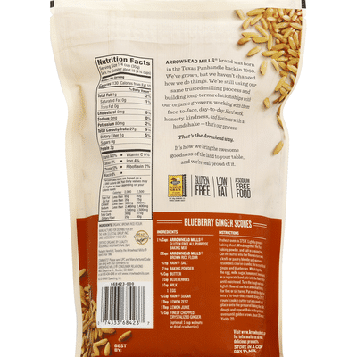 Arrowhead Mills Brown Rice Flour, Gluten Free, Organic