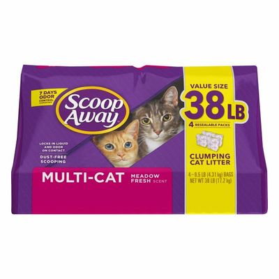 Scoop Away Multi-Cat Clumping Cat Litter, Meadow Fresh Scent