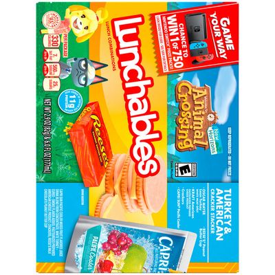 Lunchables Turkey & American Cheese Cracker Stackers Meal Kit with Capri Sun Pacific Cooler Drink & Reese's Peanut Butter Cup