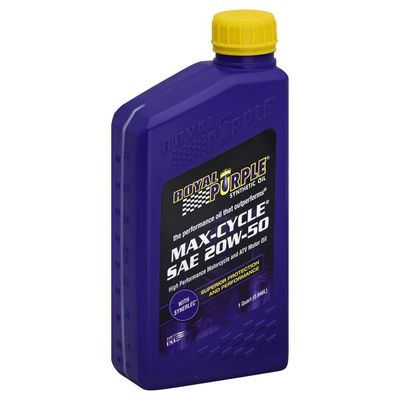 Royal Purple Motor Oil, High Performance Motorcycle and ATV, Max-Cycle, SAE 20W-50