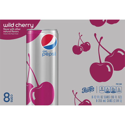 Pepsi Cola, Wild Cherry, Diet