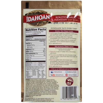 Idahoan Baby Reds w/Roasted Garlic & Parm Mashed Potatoes