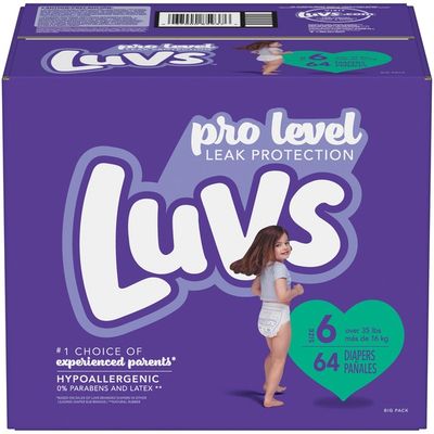 Luvs Pro Level Leak Protection Diapers Size 6