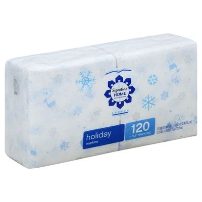 Signature Select Winter Holiday Napkins