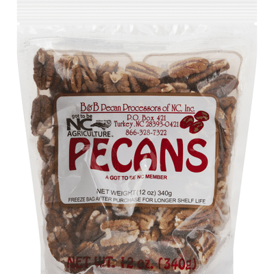 B & B Pecan Processors Of NC Pecans (12 Oz) - Instacart