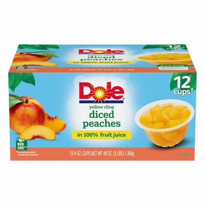 Dole Peaches in 100% Fruit Juice, Diced, Yellow Cling