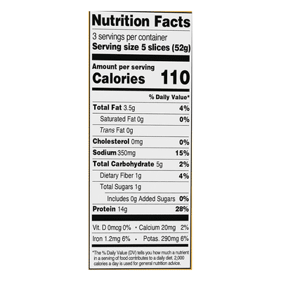 Tofurky Deli Slices, Plant-Based, Hickory Smoked